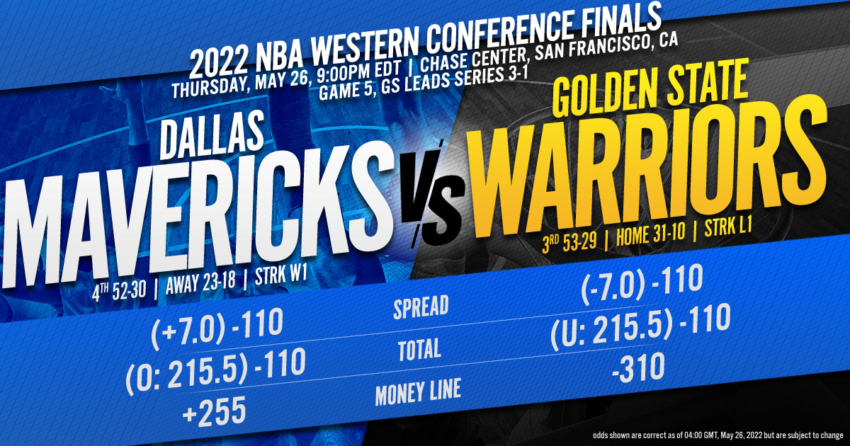 2022 NBA Western Conference Finals Game 5: Dallas Mavericks vs. Golden State Warriors