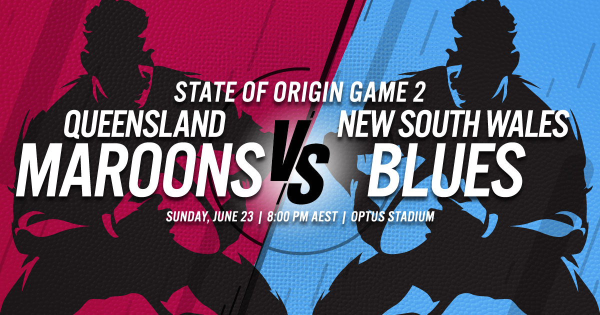 State Of Origin Game 2: New South Wales Blues Vs. Queensland Maroons