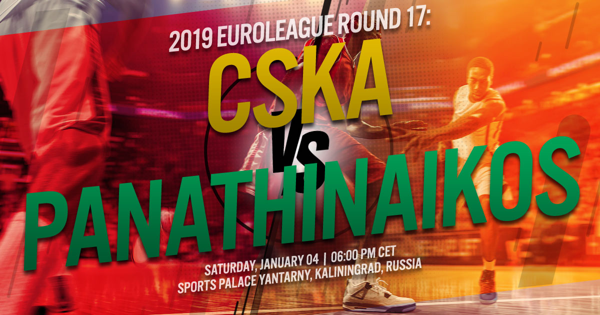 2020 EuroLeague Round 17: CSKA Moscow vs. Panathinaikos Opap Athens