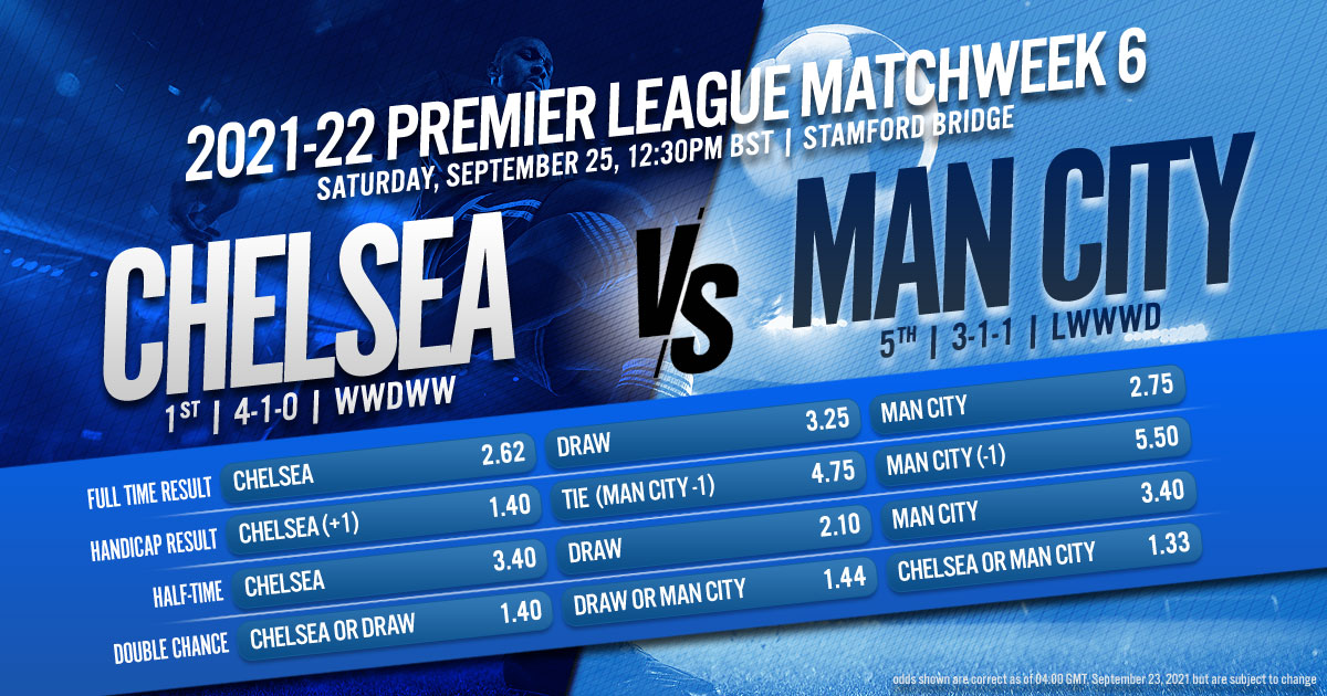 2021-22 Premier League Matchweek 6: Chelsea vs. Manchester City